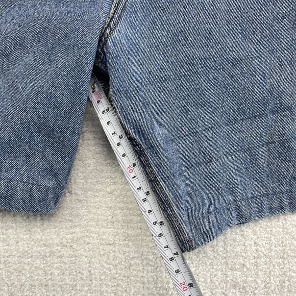 Y2K Levi Strauss Signature Jean Shorts Waist Size 46 Relaxed Denim Skater Read - Picture 12 of 12